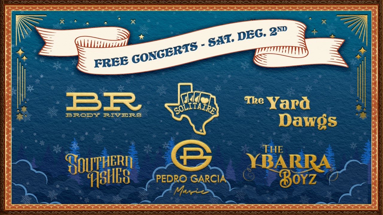 2023 Christmas in the Park Sat Dec 2 Bands