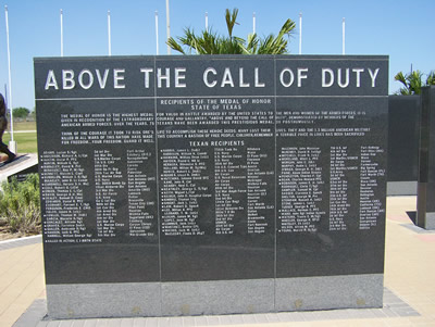 Medal of Honor Recipients Wall