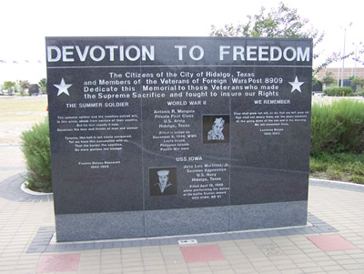 City of Hidalgo, Texas Memorial Wall